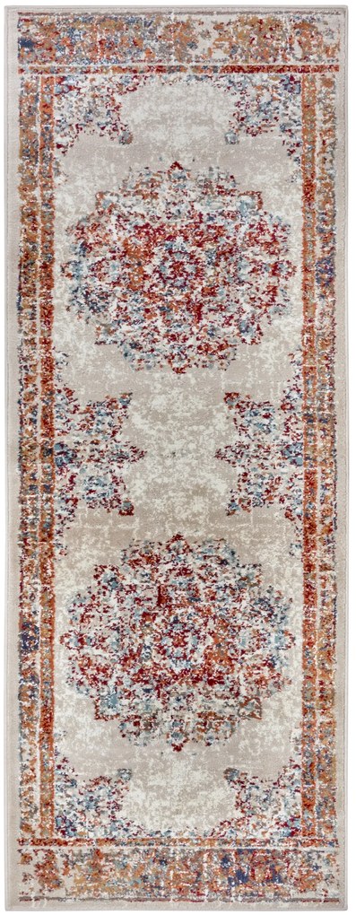 Dywan klasyczny Luxor Rozeta kremowy 80 cm x 240 cm