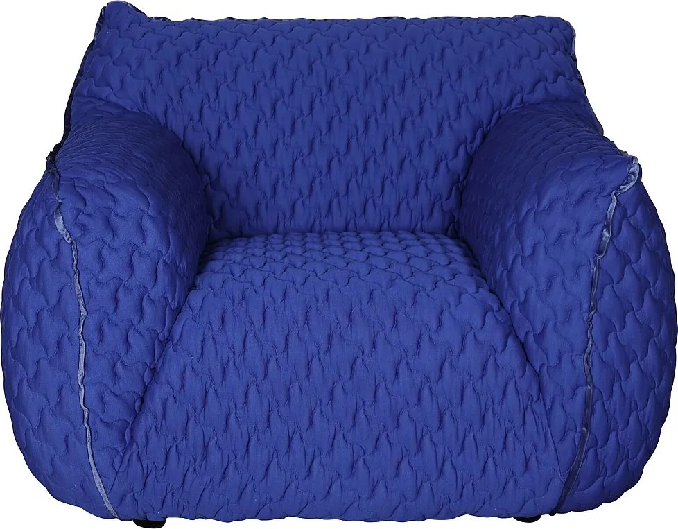 Fotel 113x82x102 cm niebieski nua n25-b