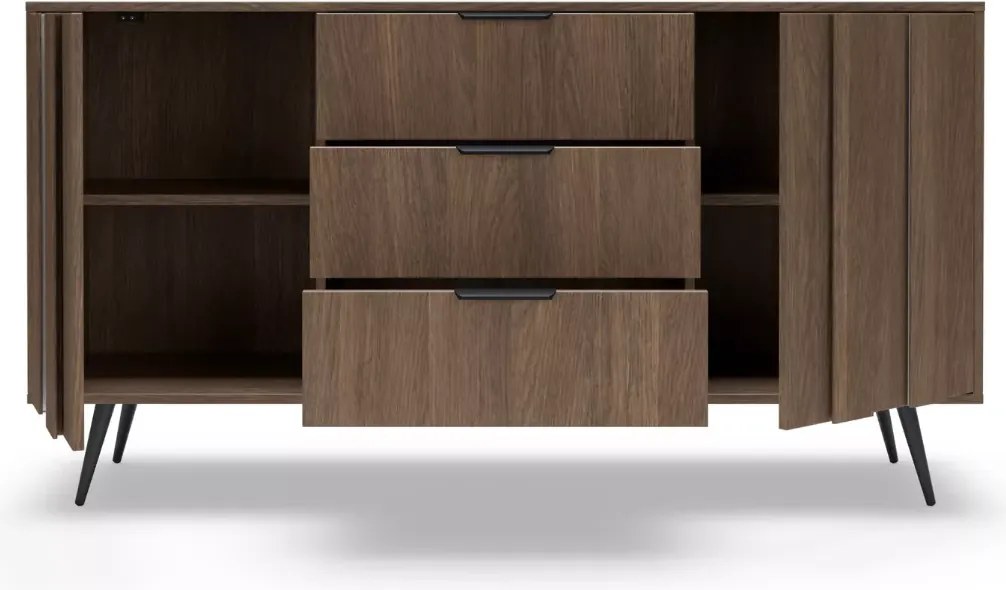 Komoda Dunin 153 cm 2D3S dąb Dunin elegancka nowoczesna komoda z szufladami