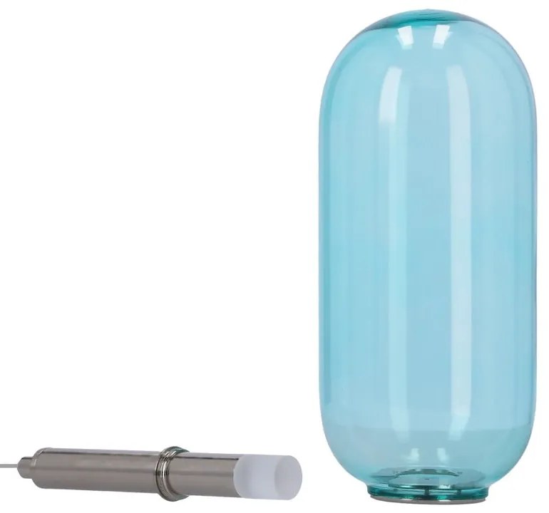 Niebieska lampa wisząca LED ze szklanym kloszem ø 13 cm Fiuggi – Candellux Lighting