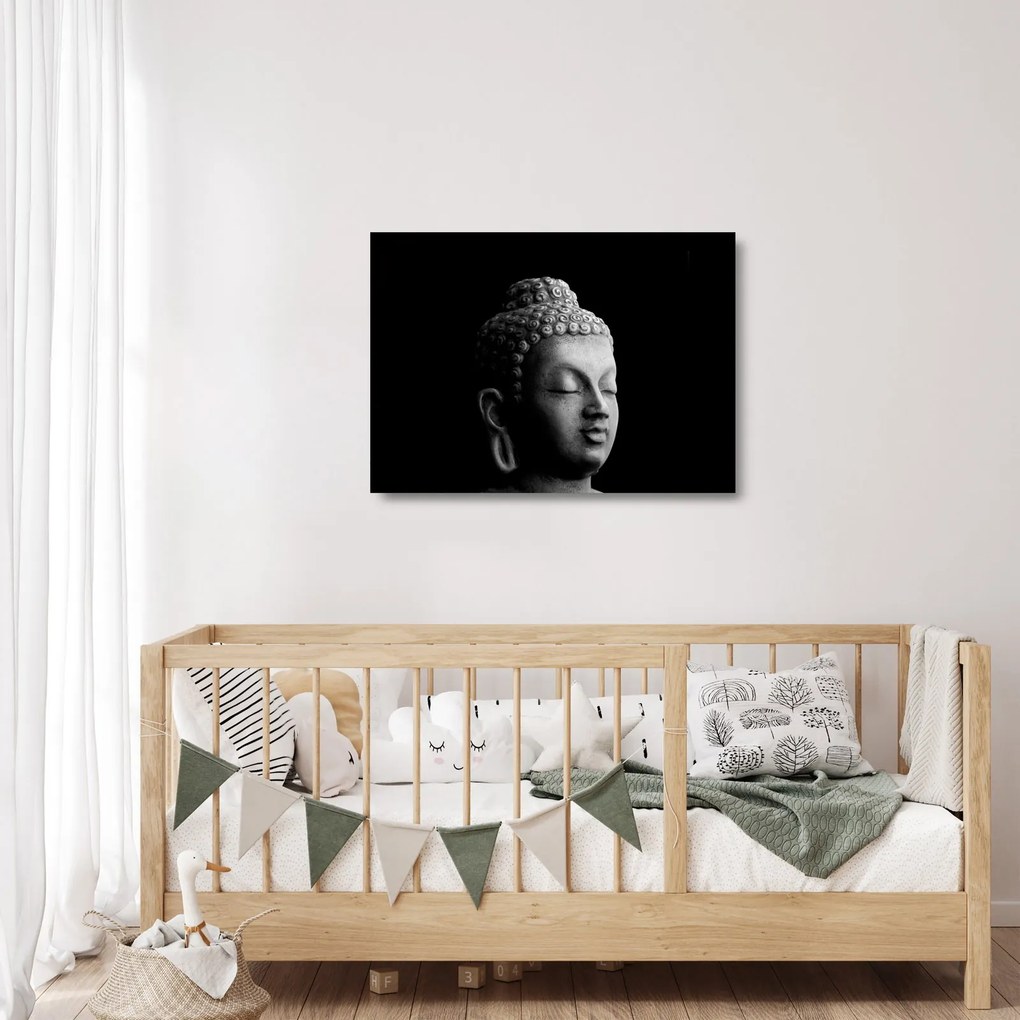 Obraz na szkle - Budda, portret (70x50 cm)