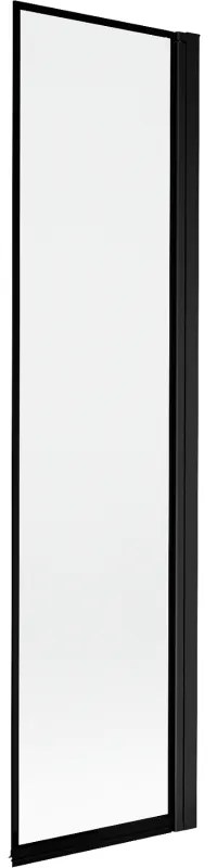 Mexen Mist parawan nawannowy 1-skrzydłowy prawy 50 x 150 cm, czarna ramka, czarny - 8A9-050-001-70-70-P