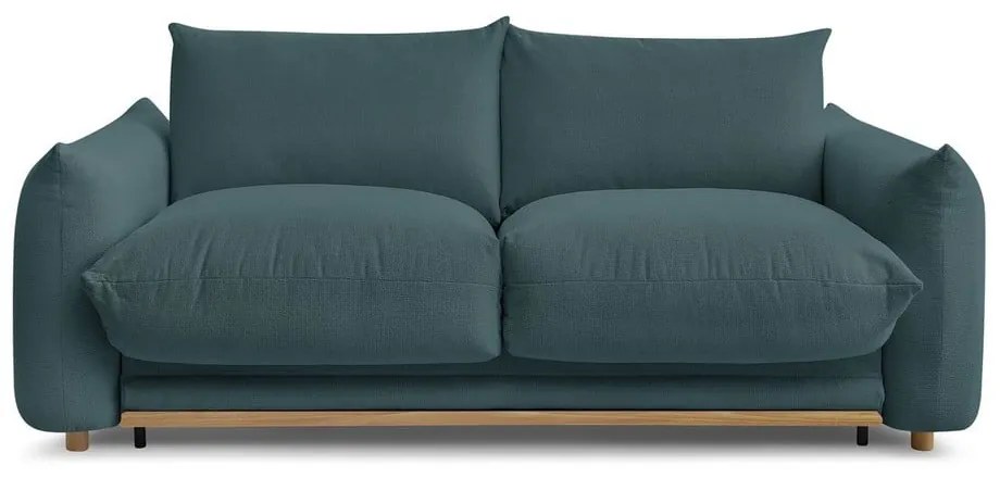 Niebieska rozkładana sofa 214 cm Ernest – Bobochic Paris