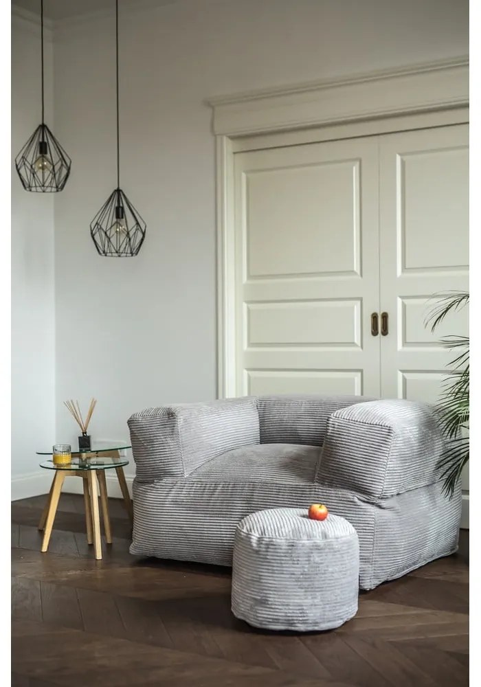 Zielony sztruksowy worek do siedzenia MooG – SLOWDOWN