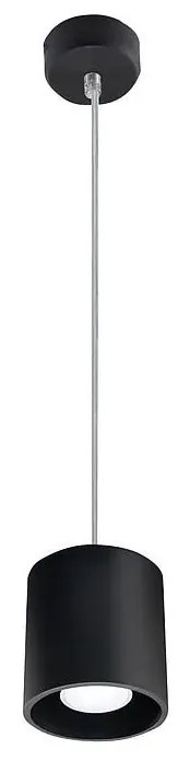 Czarna okrągła lampa wisząca - 35X E815 Z2-K76