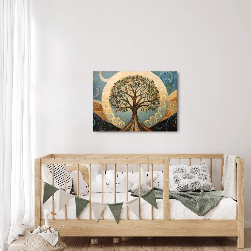 Obraz – Drzewo życia i spirale (70x50 cm)