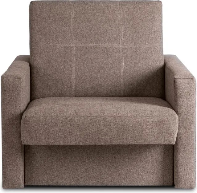 Fotel do Spania MILAN 1 Amerykanka Rozkładany Jednoosobowy Beżowy Nowoczesny