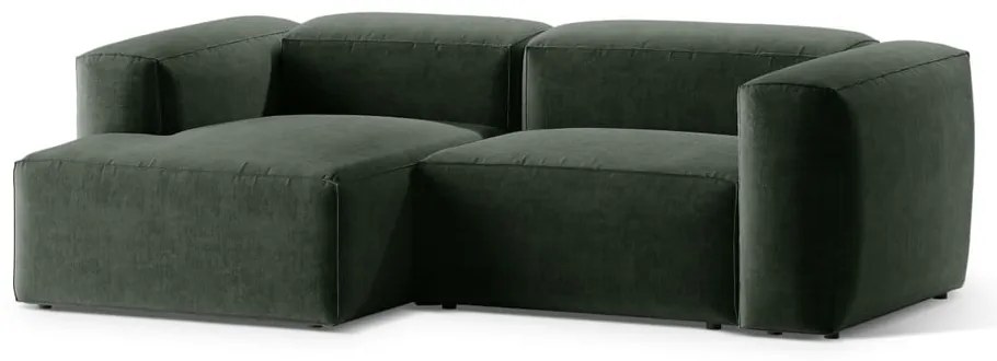 Zielony narożnik (lewostronny/z szezlongiem) Bergamo – Cosmopolitan Design