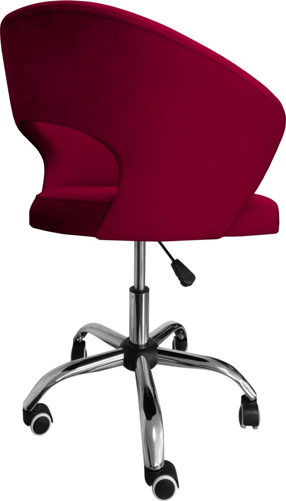 Fotel obrotowy AURA tkanina Welur krzesło biurowe : Kolor Stelaża - Chrom, Kolor tkaniny - VELVET - MG31, Typ siedziska - Siedzisko obrotowe 360°, Typ tkaniny - Velvet