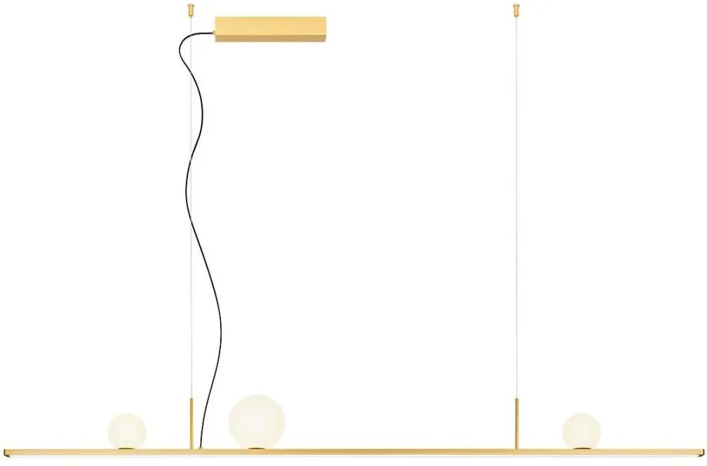 Redo 01-4301 - ściemnialna lampa wisząca na lince DUNE LED/48W/230V, złota