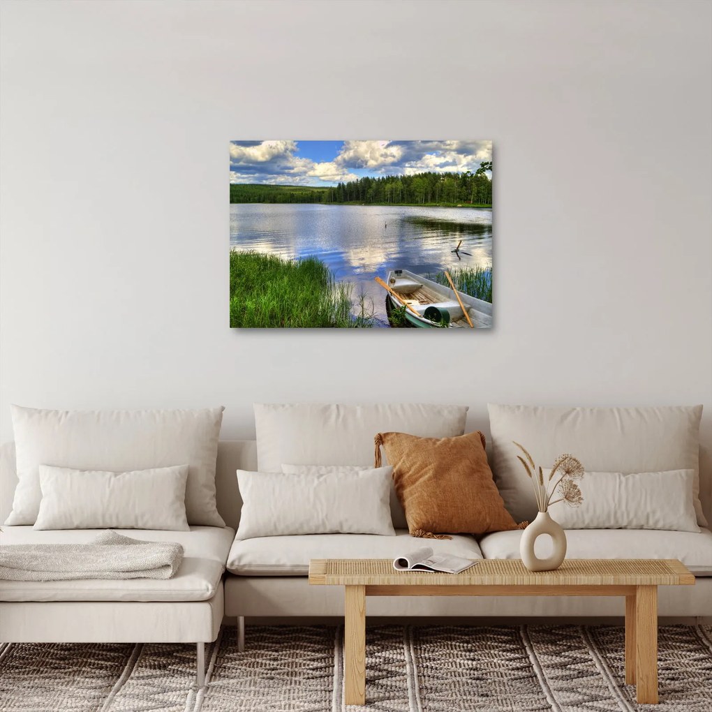 Obraz - Malownicza wioska (70x50 cm)