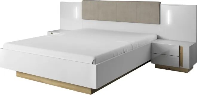 Łóżko RACO 160x200 cm w kolorze Białym