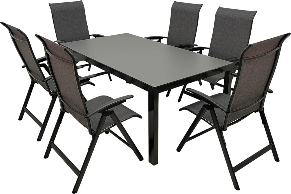 Doppler LUNA YELMO ALU ogrodowy zestaw mebli 6+1