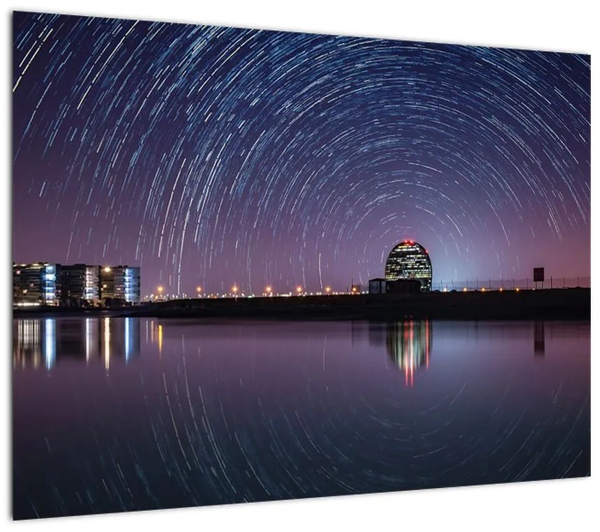 Obraz nocnego nieba z gwiazdami (70x50 cm)