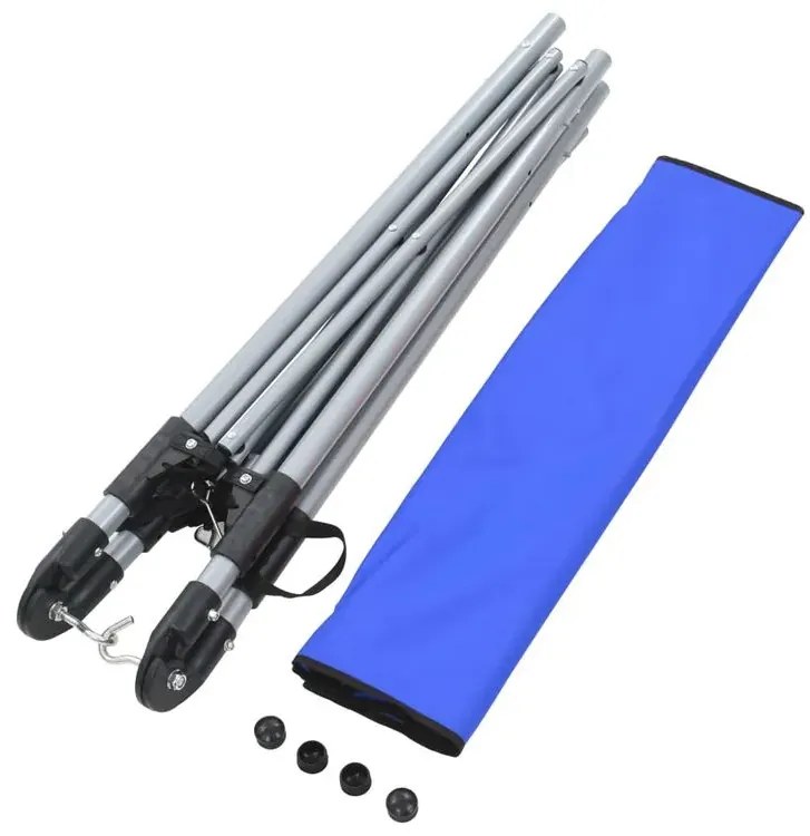 Niebieski hamak ze składanym stelażem K6-P84