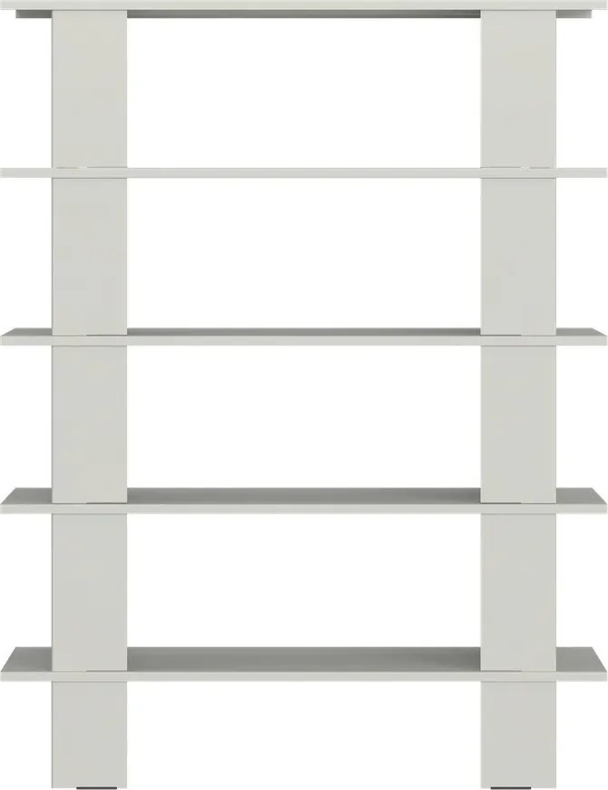 Jasnoszary metalowy regał 120x156x37 cm Hes – noo.ma