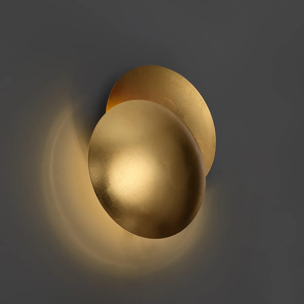 Nowoczesny kinkiet złoty 34,5 cm 2-źródła światła - Sunrise