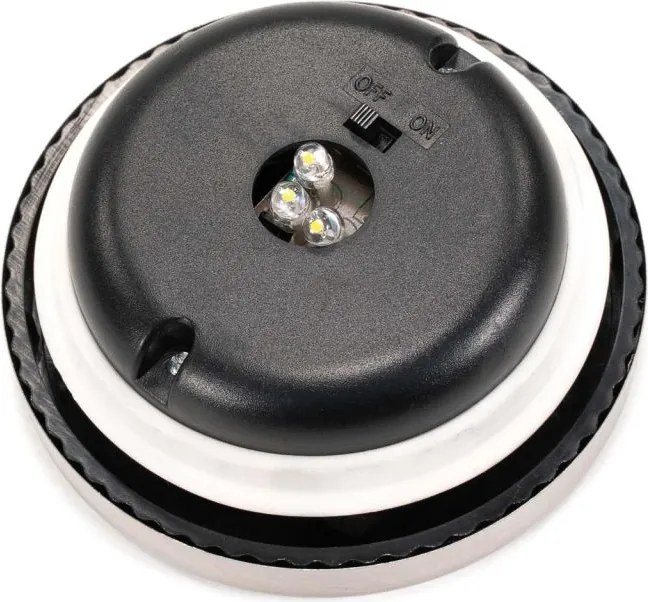 Solarne światło, słoik - 3 diody LED, biała ciepła