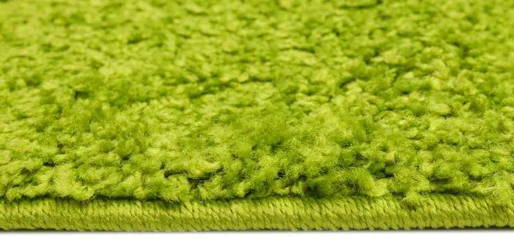 Zielony chodnik dywanowy shaggy na metry N6-S74