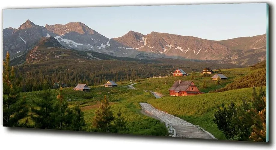 Foto obraz szklany Polana w Tatrach