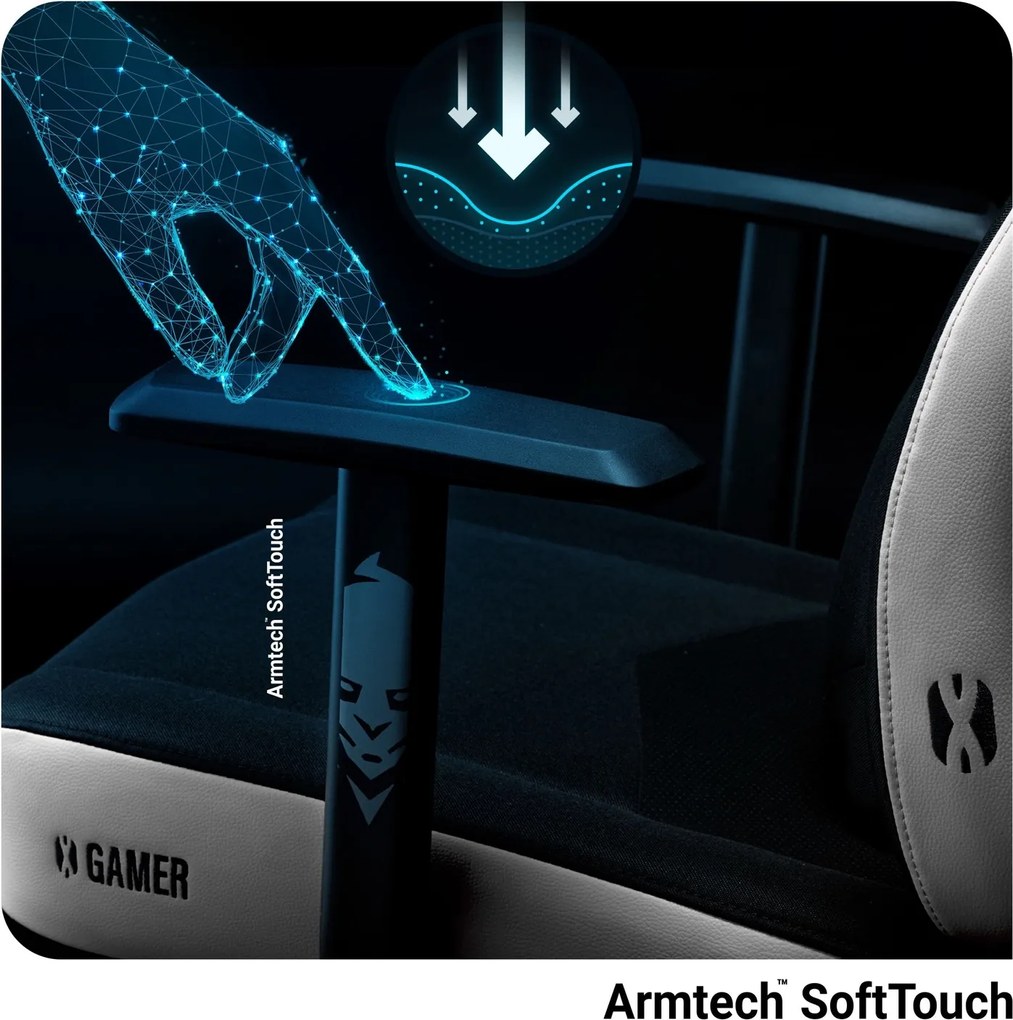 Krzesło do gamingu Diablo X-Gamer 2.0 Normal Size Snow White