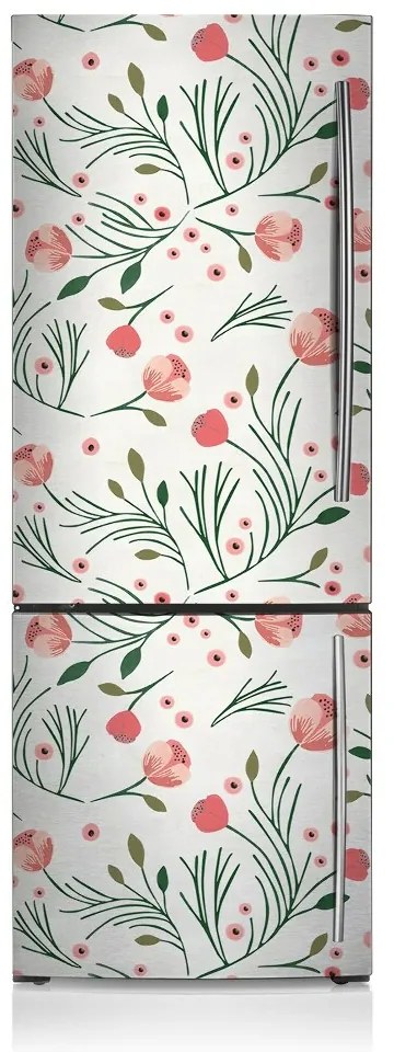 Osłona dekoracyjna na lodówkę Vintage maki