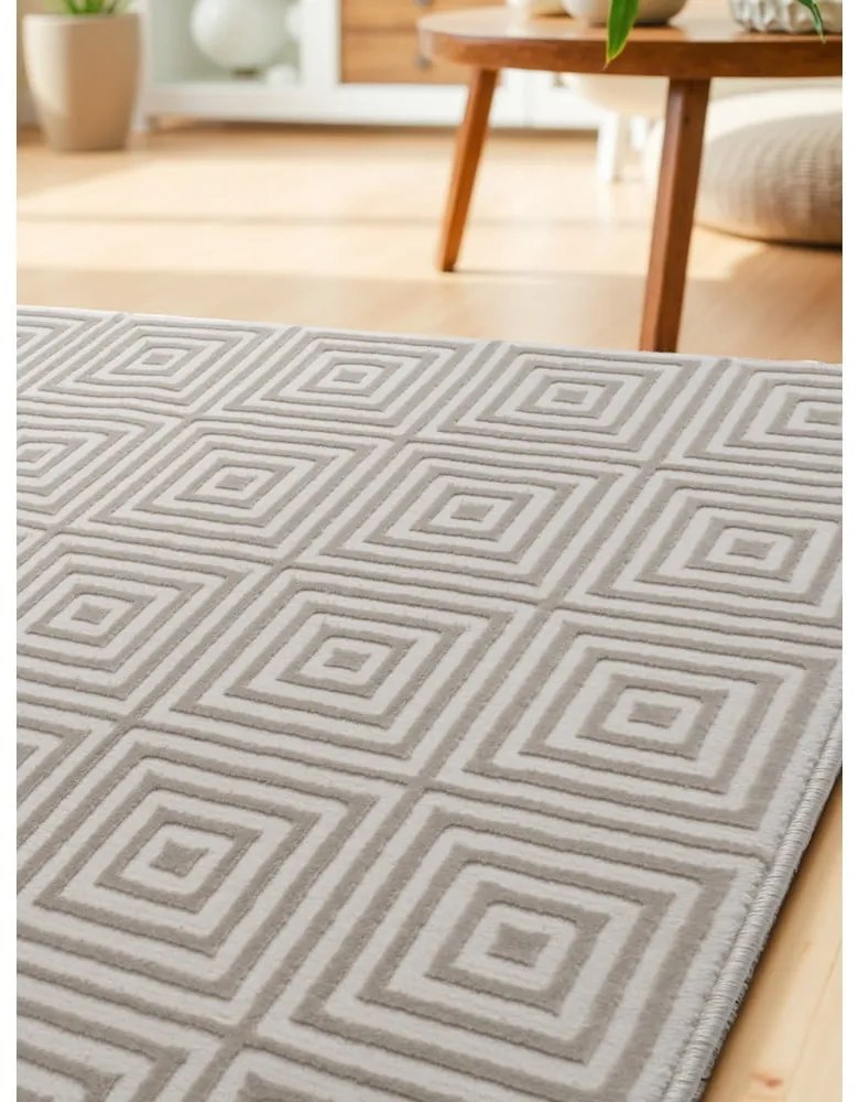 Beżowo-kremowy chodnik 80x240 cm Perles Tourmaline – Elle Decoration