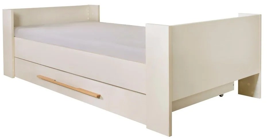 Beżowe łóżko dziecięce ze schowkiem bez stelaża 90x200 cm Kids – Roba