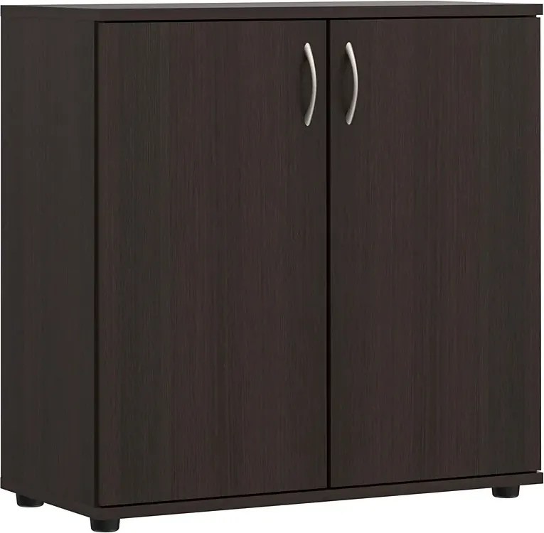 Minimalistyczna Komoda Biurowa Z Drzwiczkami Wenge L1-K53