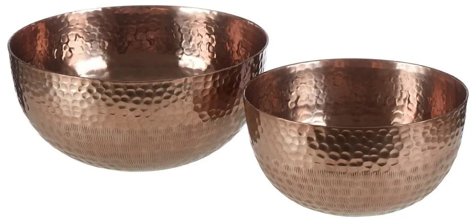 Metalowe miski do serwowania w kolorze miedzi zestaw 2 szt. ø 26 cm Solis – Premier Housewares