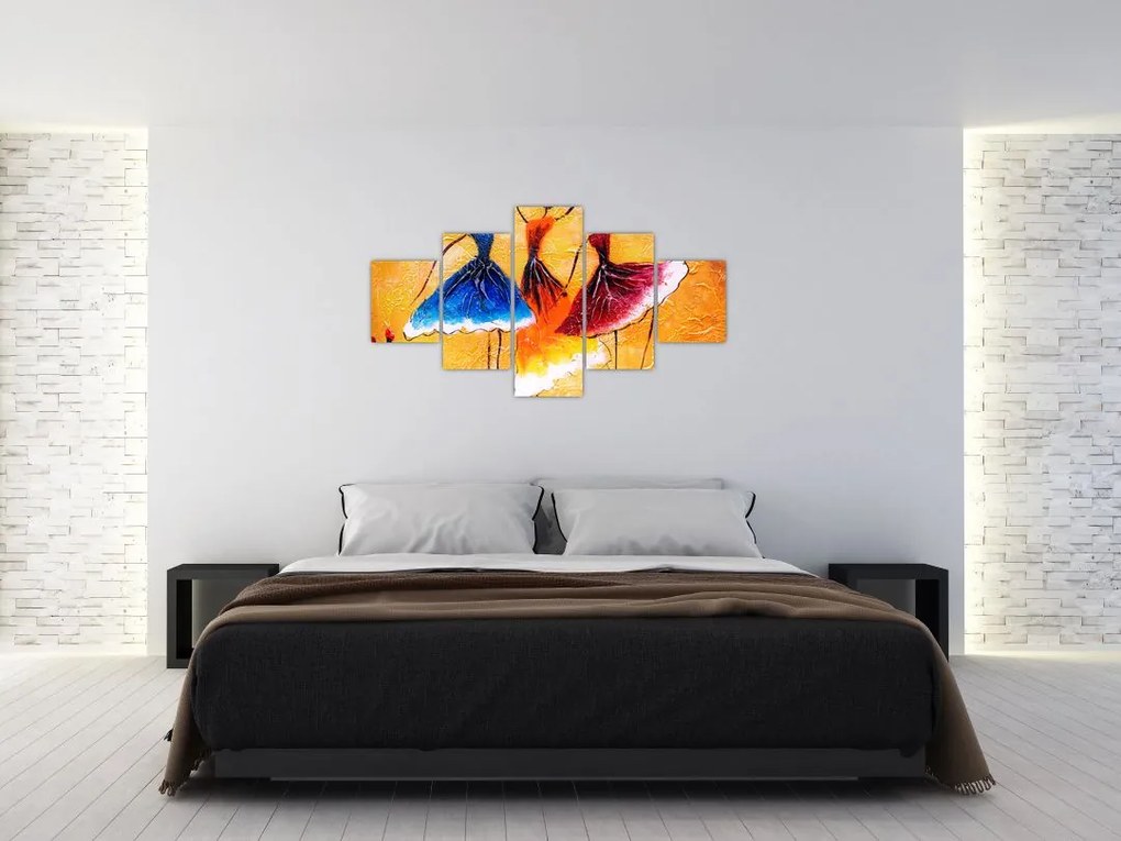 Obraz - Obraz olejny, baletki (125x70 cm)
