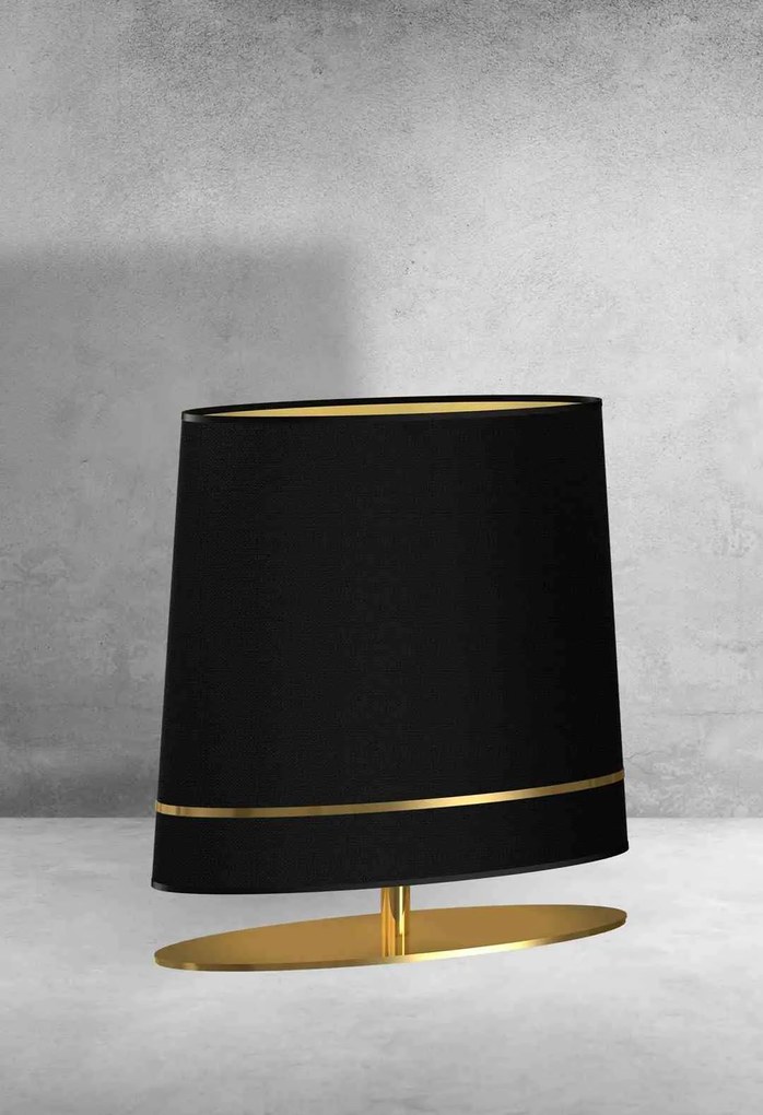 Lampa Stojąca BOOTES 1xE27, czarna i złota