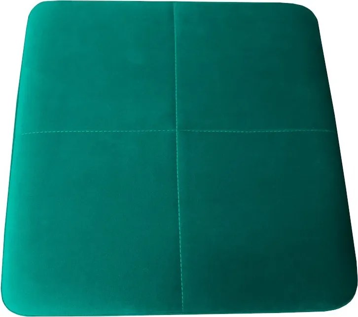 Taboret SOLID tkanina Welur stelaż metalowy STOŁEK LOFT : Kolor Stelaża - Biały, Kolor tkaniny - VELVET - MG20, Typ tkaniny - Velvet, Wysokość - 45 cm