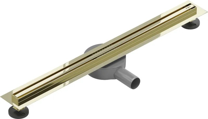 Mexen Flat 360° Slim odpływ liniowy obrotowy 70 cm, złoty - 1541070