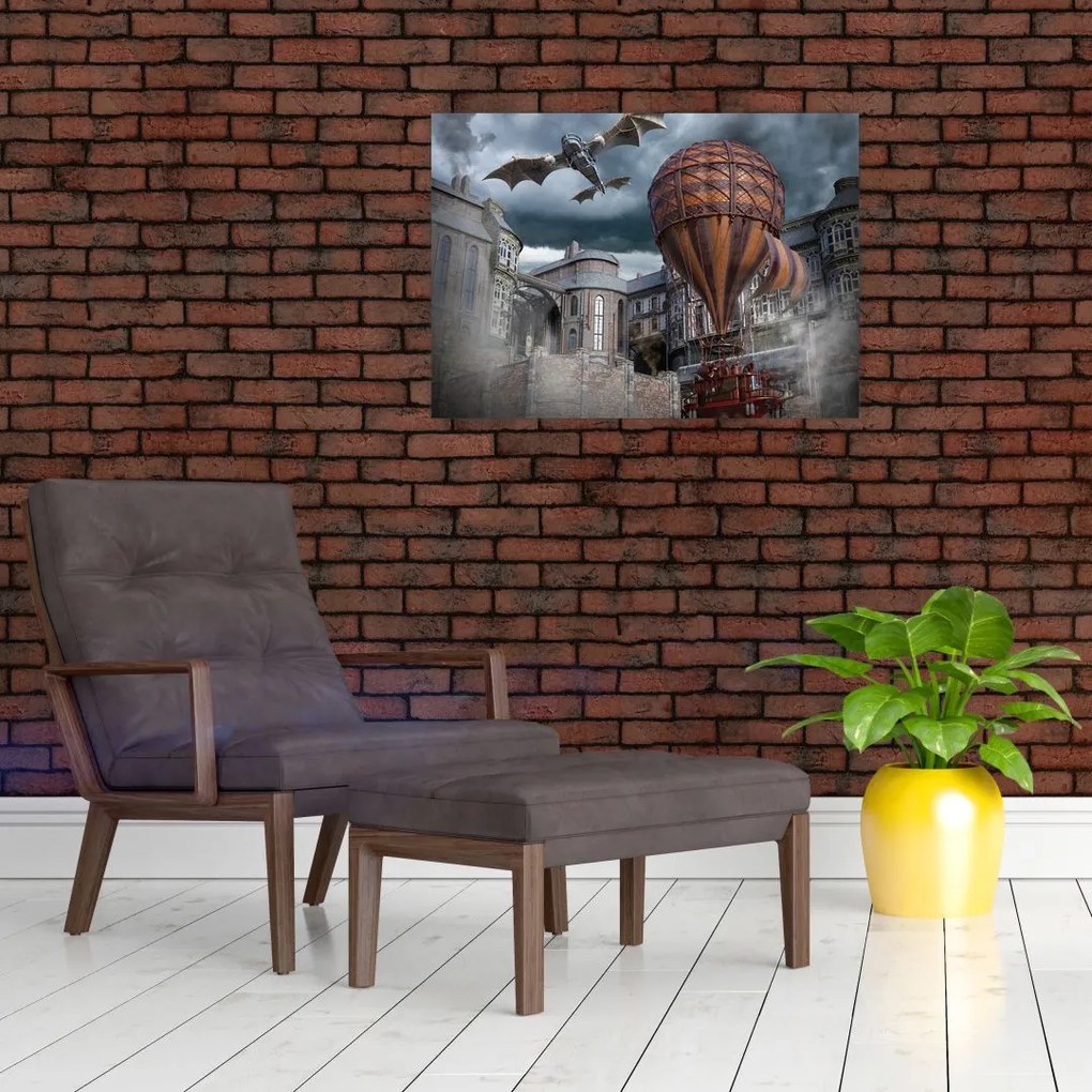 Obraz - Surrealistyczny krajobraz (70x50 cm)