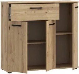 Komoda z szufladą i drzwiami Niko 34-D78 dąb Artisan