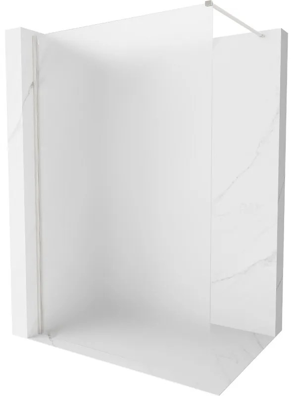 Mexen Kioto-X ścianka prysznicowa Walk-in 100 x 200 cm, szron 10 mm, nikiel szczotkowany - 800-100-101-97-30-X
