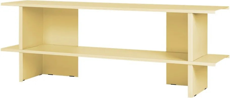Żółty metalowy regał 160x57x37 cm Hes – noo.ma