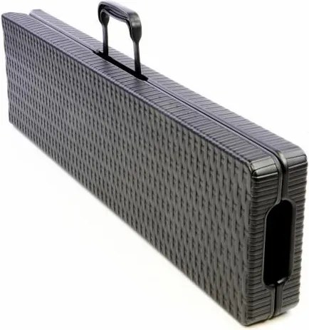 Zestaw mebli ogrodowych imitujących rattan czarny