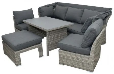 RELAX - modułowy zestaw wypoczynkowy ogrodowy z rattanu