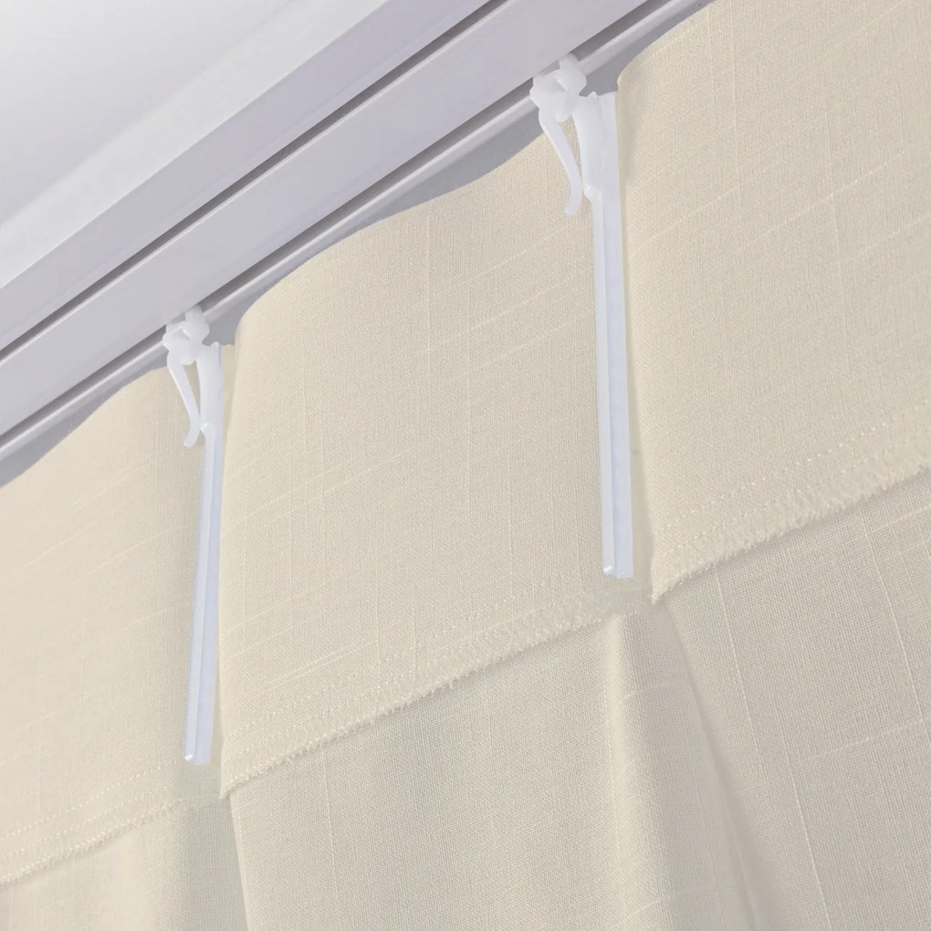 Firana na haczykach flex podwójnych