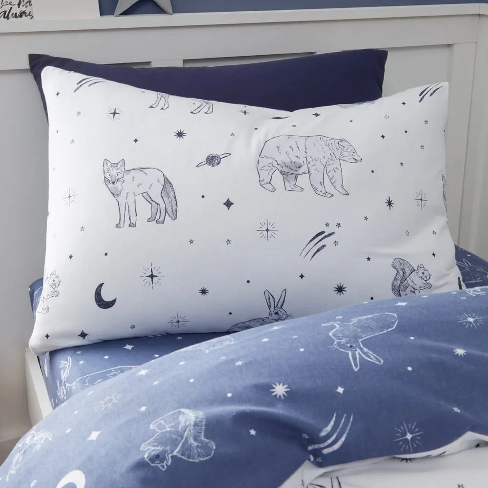 Flanelowa pościel dziecięca jednoosobowa 135x200 cm Starlight Animals – Bianca