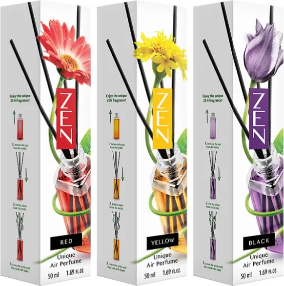 Pałeczkowy dyfuzor zapachowy ZEN YELLOW 50 ml