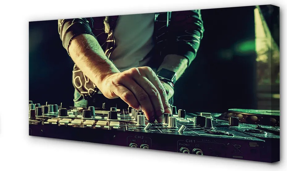 Obraz drukowany na płótnie Stanowisko Profesjonalnego DJ-a