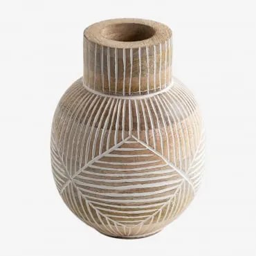 Wazon Z Drewna Mango Gelo Drewno Mango - Sklum