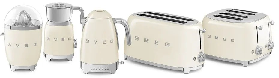 Kremowy czajnik elektryczny ze stali nierdzewnej 1,7 l Retro Style – SMEG
