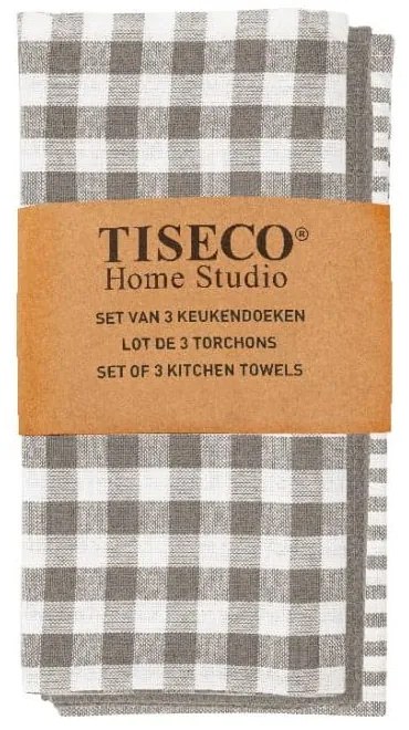 Bawełniane ścierki zestaw 3 szt. 70x50 cm Lines – Tiseco Home Studio