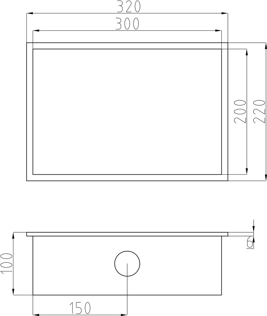 Półka wnękowa ze stali nierdzewnej NT203010XZ reflektorem LED - 20 x 30 x 10 cm