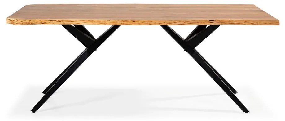 Stół z blatem z drewna akacjowego 100x200 cm Mudri – MOME