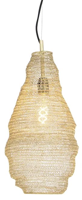 Orientalna lampa wisząca złota - Nidum Rombo